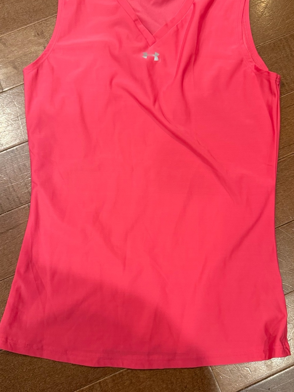 Under Armour Hot Pink Performance V-Neck Tank Top